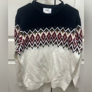 Old Navy Multicolor Patterned Sweater